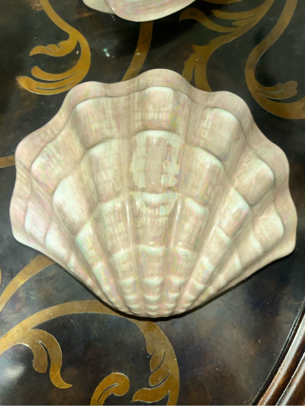 Iridescent Shell Trinket Dish - Pearl Pink